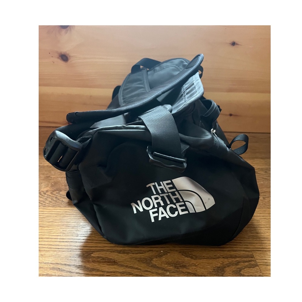 The North Face Base Camp Duffel XS Black Travel Backpack Gym Bag Extra Small